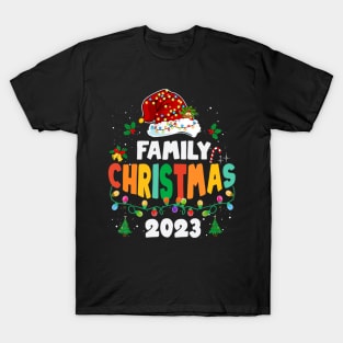 Family Christmas 2023 Matching Squad Santa Elf T-Shirt